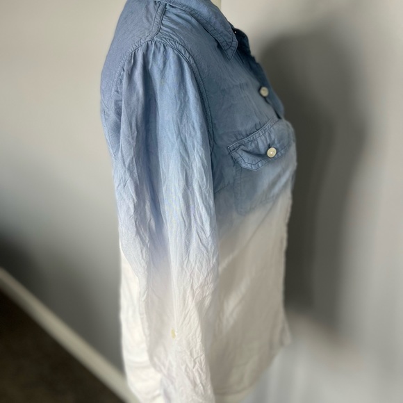 Ombré button up blouse - Picture 4 of 5